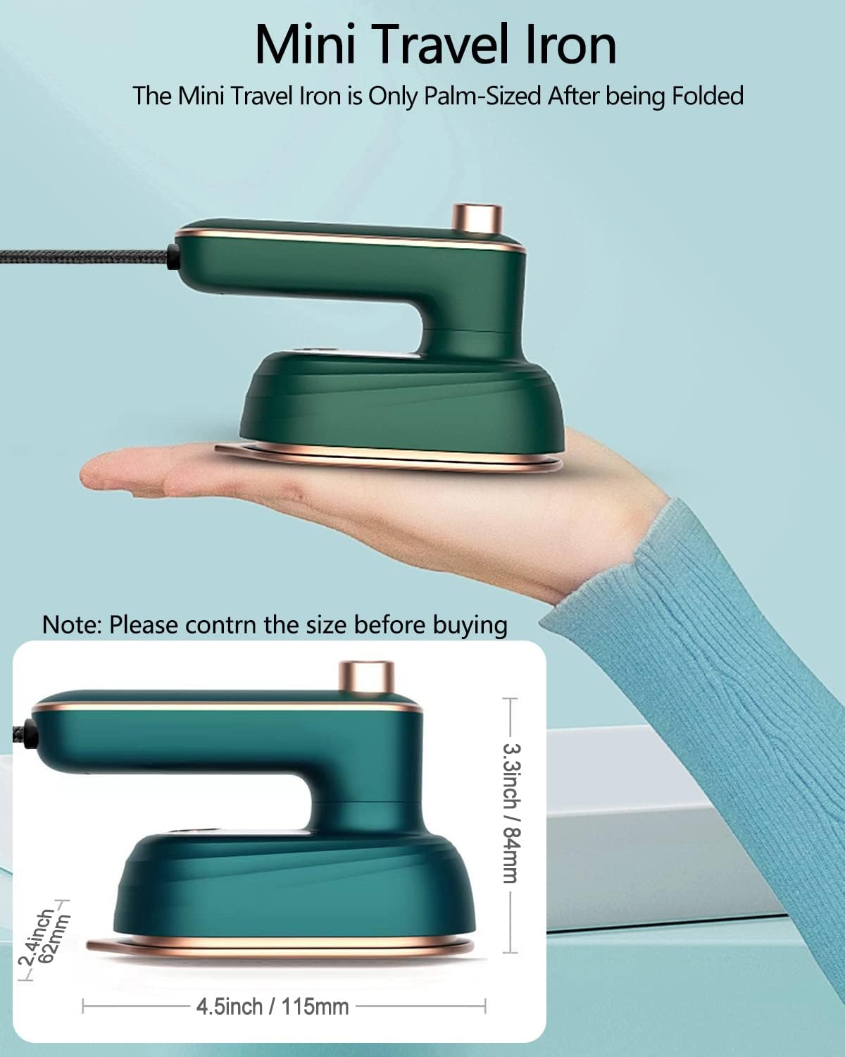 foldable electric iron
